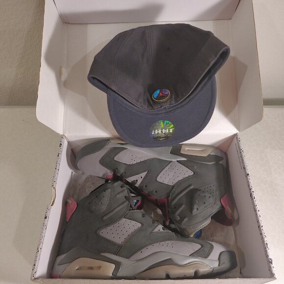 Size 12 - Jordan 6 Bordeaux With RARE Vintage Hat, A Must Have - Picture 3 of 12
